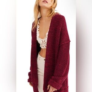 Free People High Hopes Open Front Cardigan Sweater